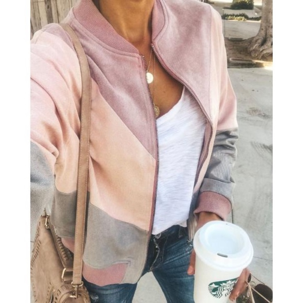 SOLD OUT ✨ Colorblock Bomber Jacket